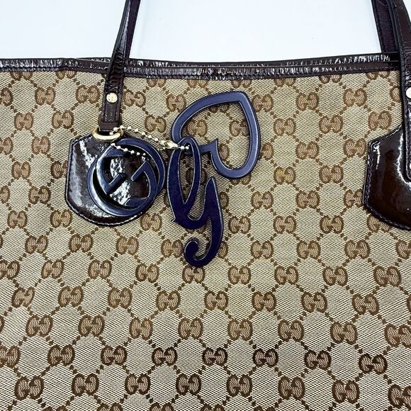 Gucci GG Jolie Monogram Brown Canvas Tote Shoulder Bag - Picture 3 of 15
